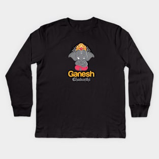 Ganesh Chaturthi Kids Long Sleeve T-Shirt